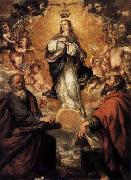 unknow artist Virgin of the Immaculate Conception with Sts Andrew and John the Baptist china oil painting reproduction